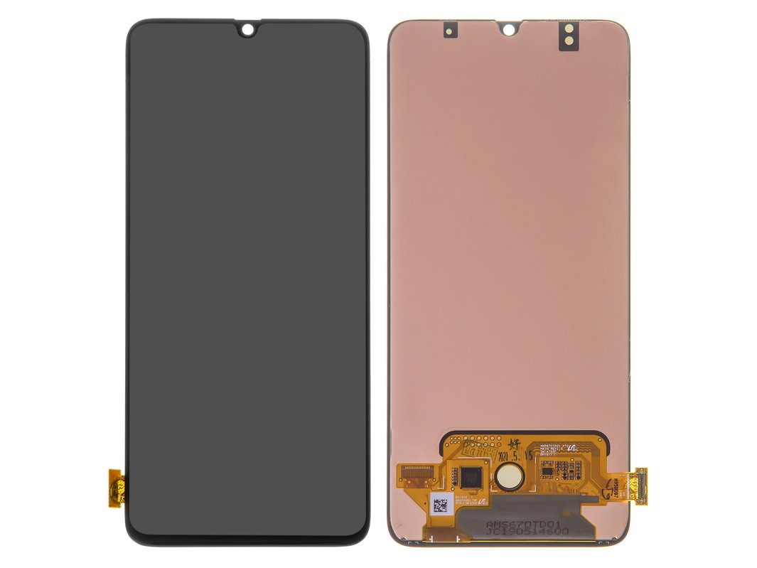 lcd compatible with samsung a705 galaxy a70 black with touchscreen original change glass
