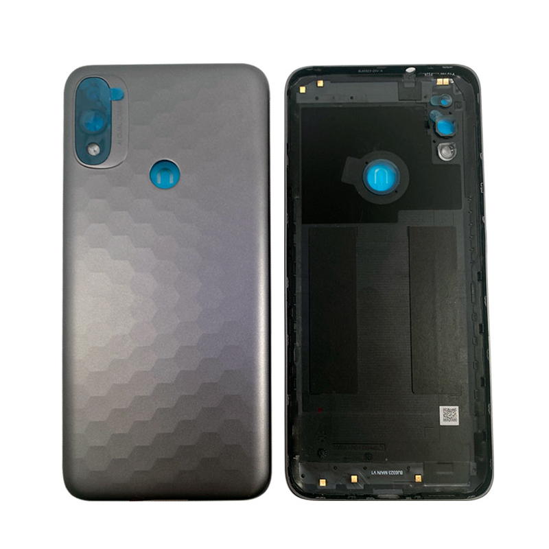 Tapa Trasera Motorola E20 Con Lens Negro