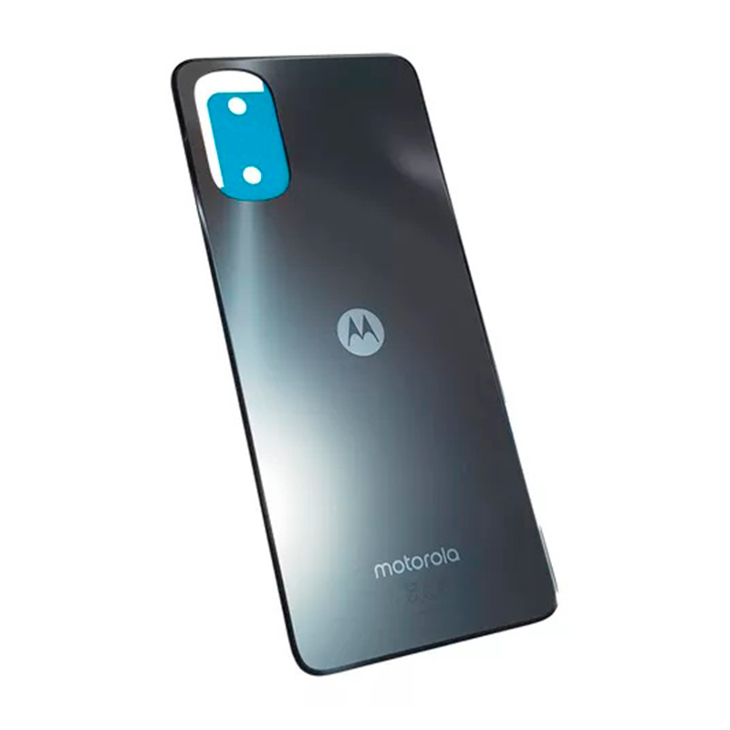 Tapa Trasera – Motorola E32 – Plateado Con Logo