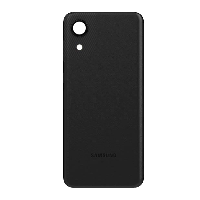 Tapa Trasera – Samsung A03 Core – Negro Con Logo