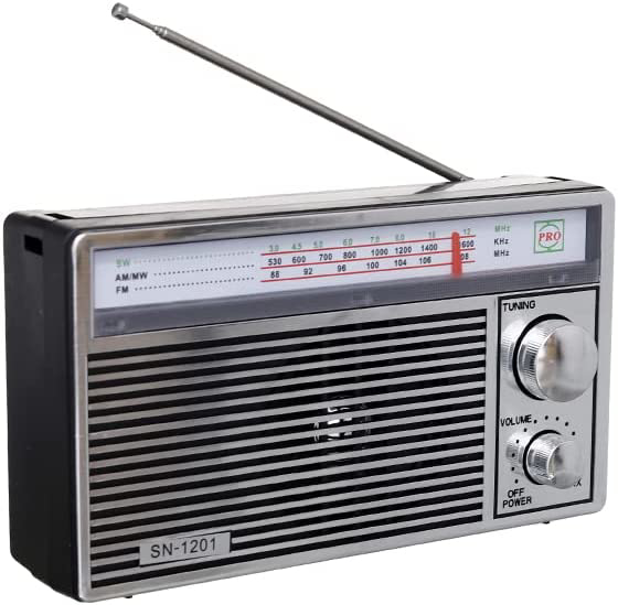 0081132 radio amfm corriente y pilas sn 1201