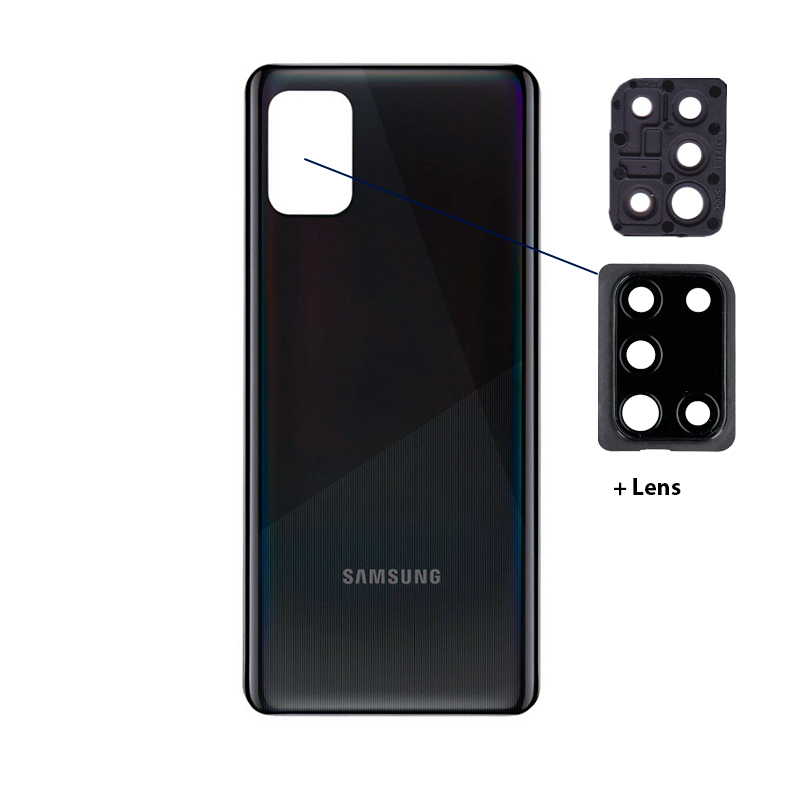 Tapa Trasera Con Lens – Samsung A31 – Negro