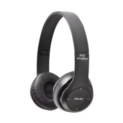 Auriculares Bluetooth P47 / MicroSD / AUX / FM COLOR NEGRO - Imagen 1