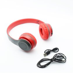 Auriculares Bluetooth P47 / MicroSD / AUX / FM COLOR ROJO - Imagen 1