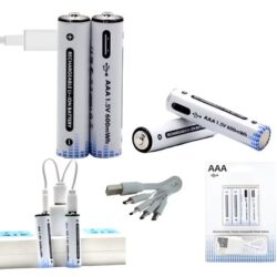 Pack de 4 Pilas AAA Recargables USB C var553 - Imagen 1