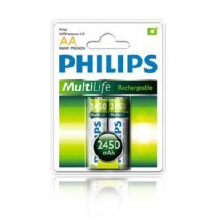Pilas recargables Philips AA 2450mAh X2 - Imagen 1