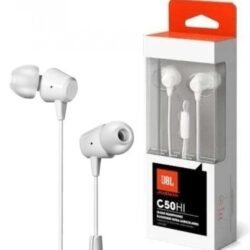 Auriculares JBL C50HI manos libre Blanco y Negro 2 Auriculares JBL C50HI manos libre Blanco y Negro - Imagen 1