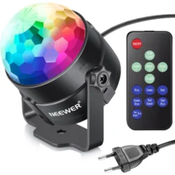 Media Bola Luces RGB Efectos Con Control Y Base Amurable Ajustable / Neewer