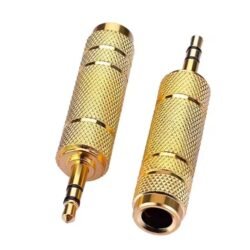 Adaptador De Audio Mic Auriculares 1/4 6,5 a Jack 3,5mm