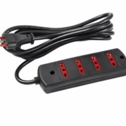 Alargue 3 metros 4xbipaso a ficha 3L Conatel negro - Imagen 1